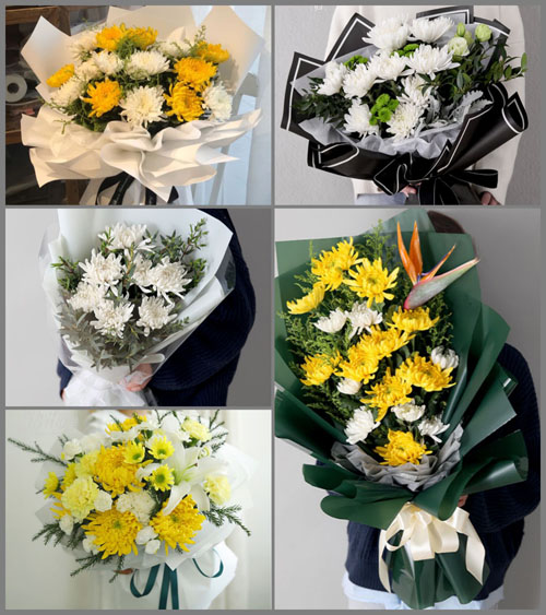 四川成都彭州市致和镇五里社区白事花束代送